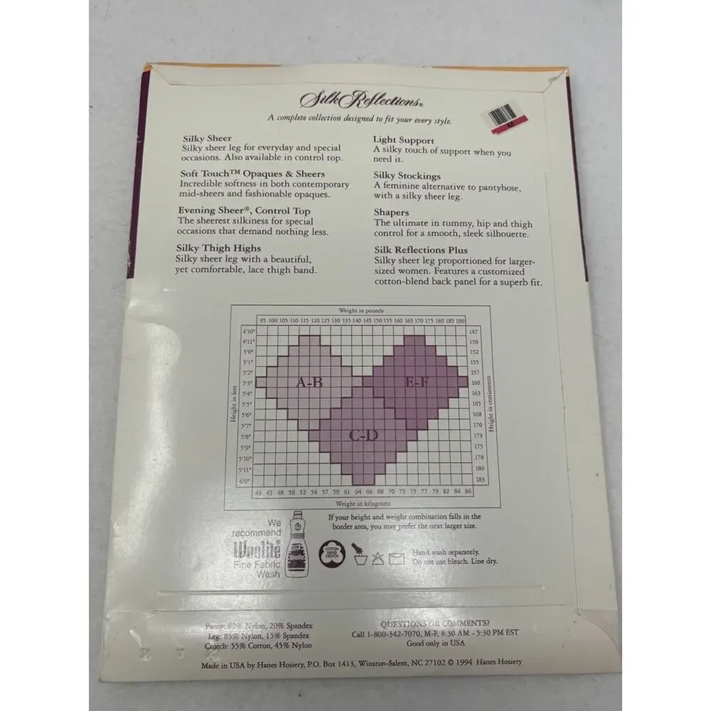 90s Hanes Silk Reflections Silky Sheer Pantyhose 718 Travel Brown Size‎ AB